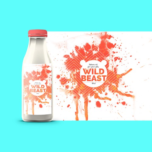 WILD BEAST: Label design for Salmon Oil