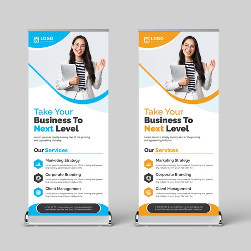 Corporate Roll Up Banner