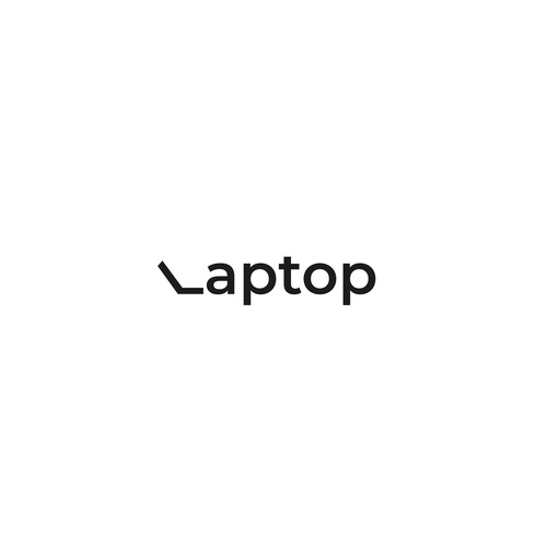 Word as image Typography - Laptop