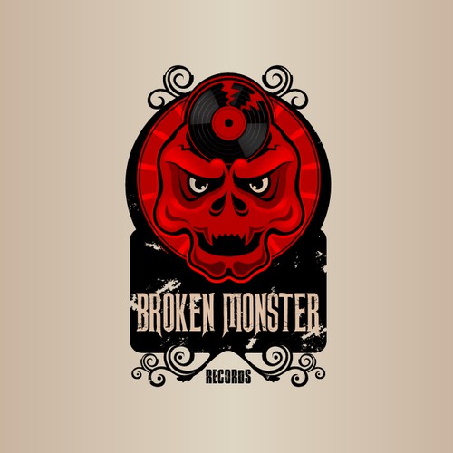 Logo Design Broken Monster