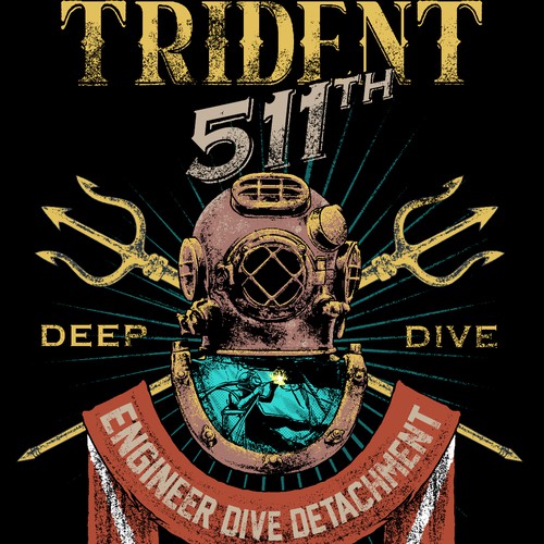 trident t shirt design