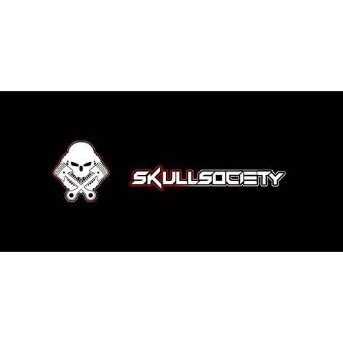 Logo for SkullSociety - a new brand of biker t-shirts.