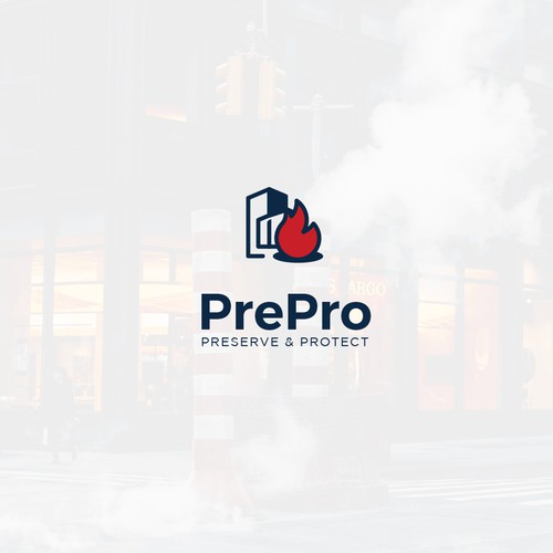 Logo concept for fire protection company