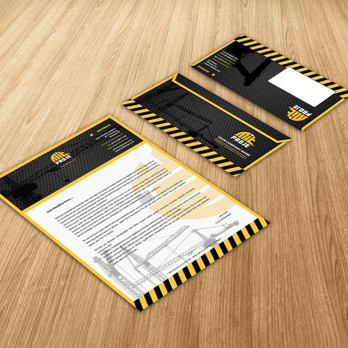 Letterhead Design for Construction firm