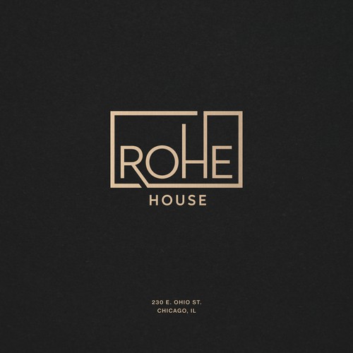 Rohe House - Logo for Luxury Modern Apartment Building