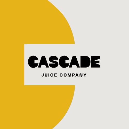 Fun typography based logo design for a juice company