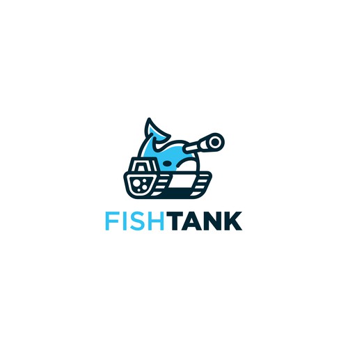 fish tank logo concept