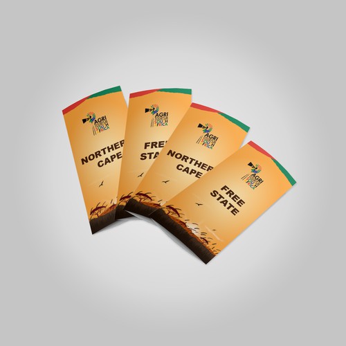 Three fold brochure for agritourism South Africa
