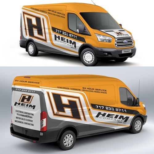 Ford transit wrap for heim