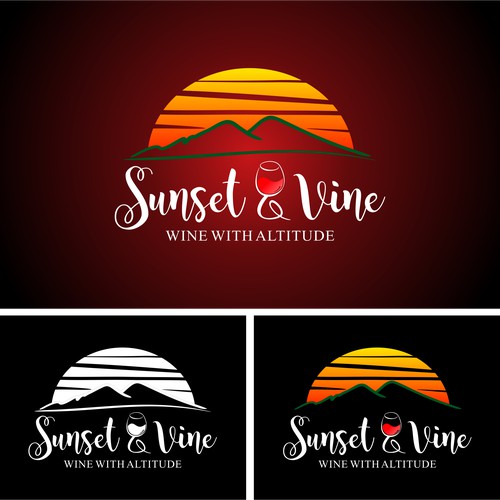Pictorial logo concept for Sunset & Vine