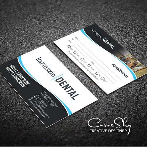 Appointment card design