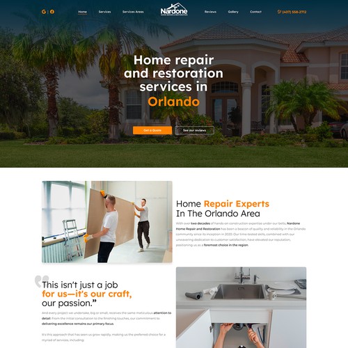 Home Repair and Restorations Website