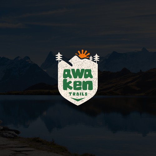 "awaken" retro-themed logo