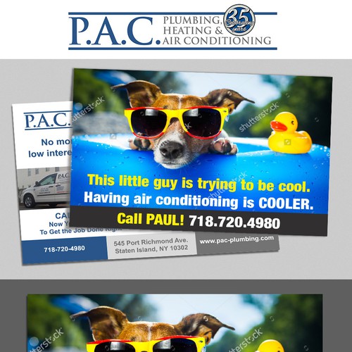 Post Card for an Air Conditioning Company