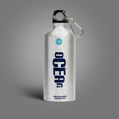 Ocean Water Bottle Design 