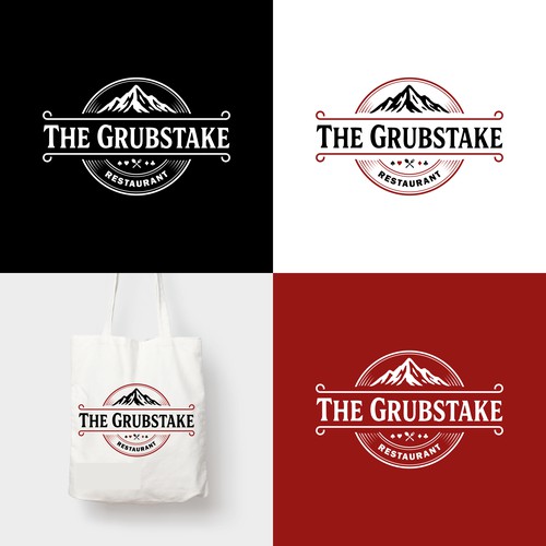Restaurant logo design 'The Grubstake'.