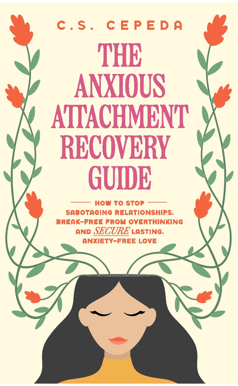 Design a book cover focused on helping women with anxious attachments