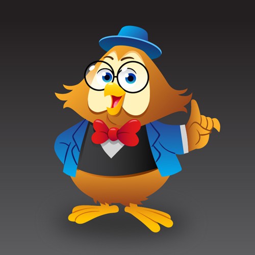 Create a compelling owl illustration for a new Facebook and Mobile game