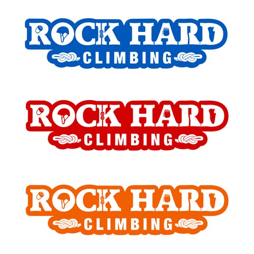 logo for rock climbing company
