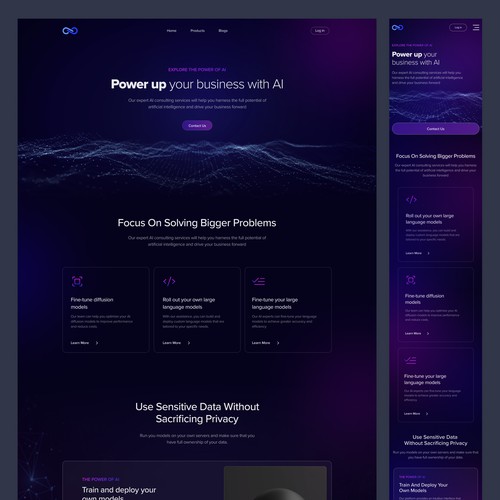 Website Design for AI Consulting Company