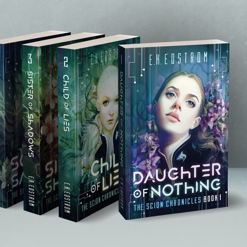 Book cover design for book series