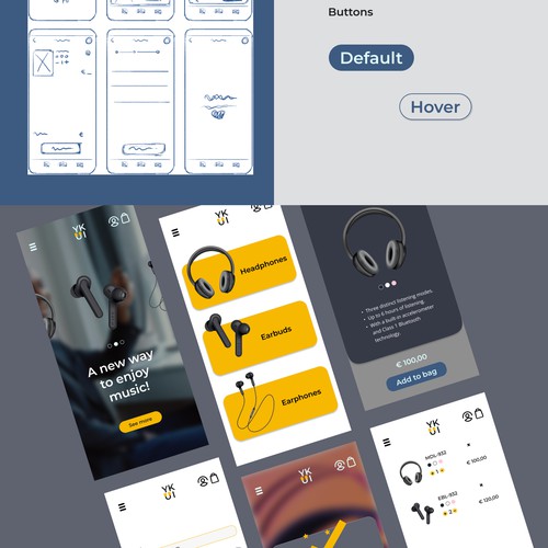 UI design for store