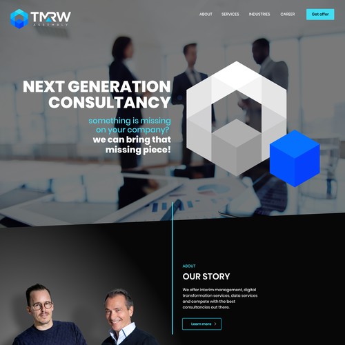 Website for the next best in class consultancy