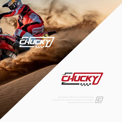 Logo for an offroad motorcycle racer