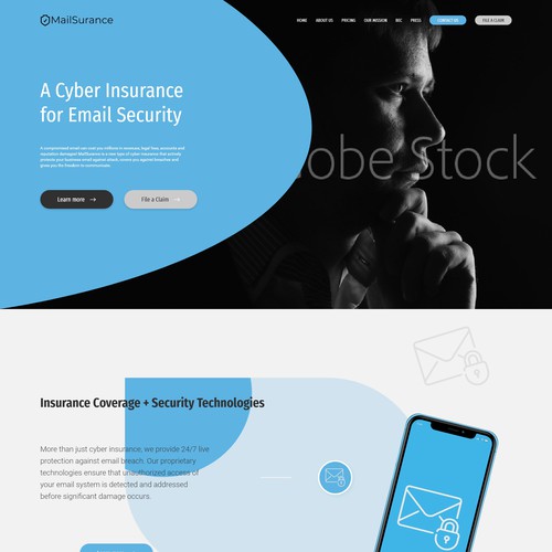 Clean Email insurance Home Page - v2