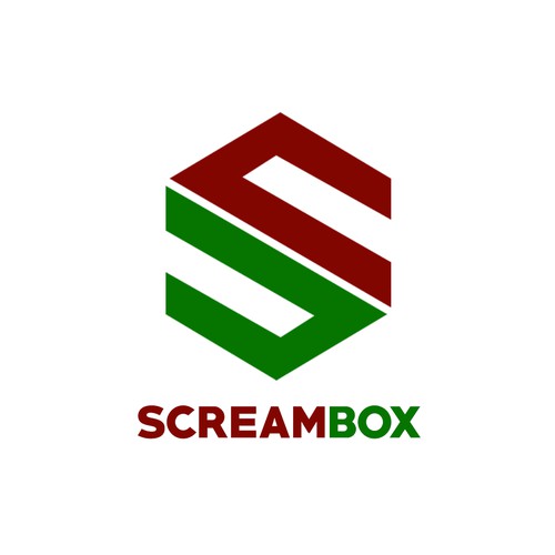 Simple clean logo for Screambox