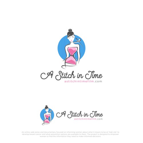 Feminine Logo for A Stitch in Time