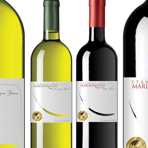 Design a Marlborough Sauvignon Blanc WINE label.