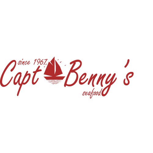 Create a t shirt new logo for Capt Benny's Seafood Restaurants