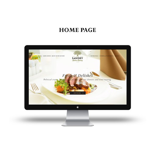 Catering web page design