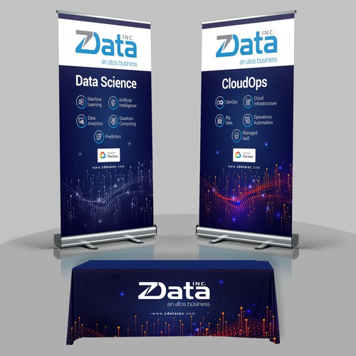Design technology conference Marketing displays for ZData