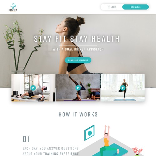 HealthFit - Landing Page -