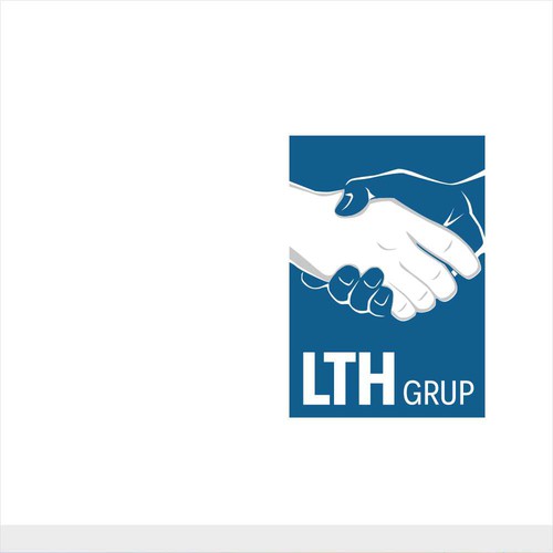 Shakehand logo about trust and build together