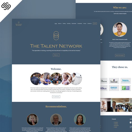 The Talent Network - Squarespace Web Design