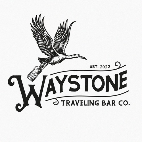 Logo traveling cocktail bar