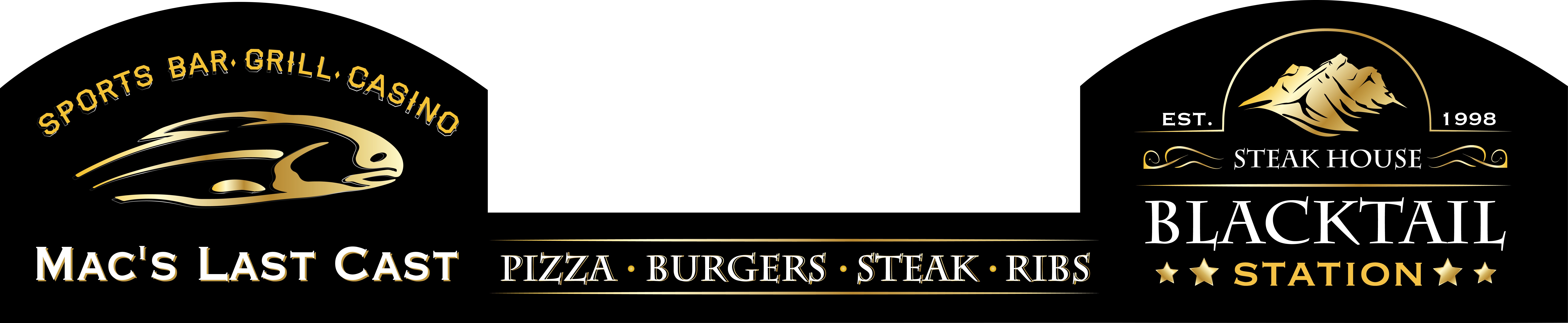 Create an enticing sign for our steak house - Blacktail Station restaurant