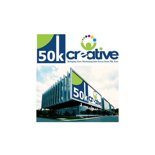 Logo for 50k creative, New company ready for Take Off.