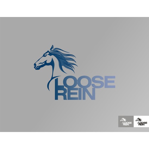 Logo for free-spirited web design company - Loose Rein