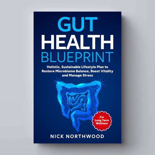 A strong striking but professional design in a busy Gut Health environment