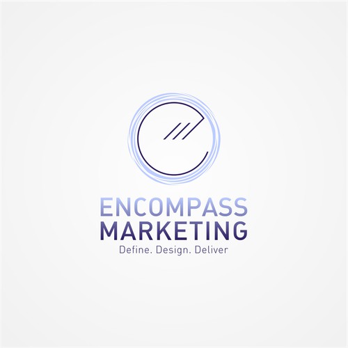 modern and simple logo for Encompass Marketing