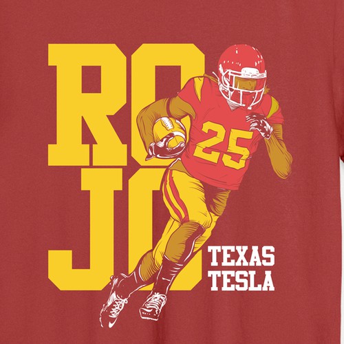 Football inspired tshirt design