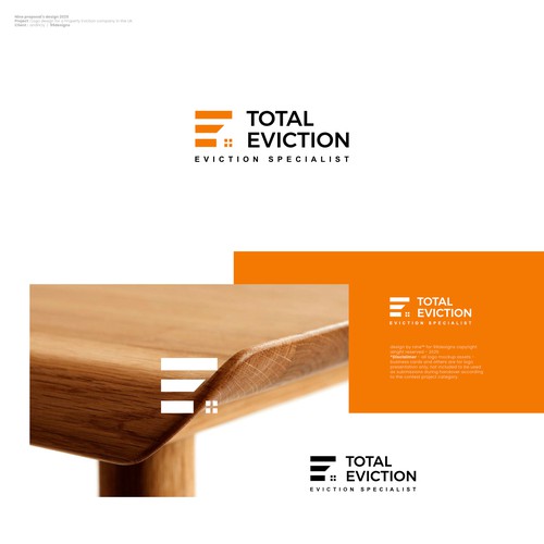 Total Eviction design logo