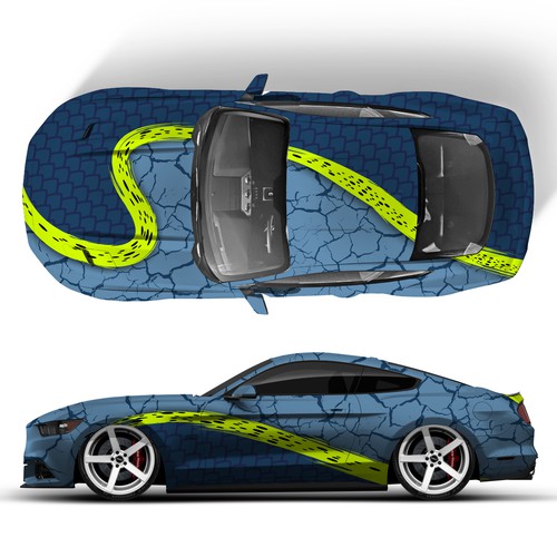 Ford Mustang Wrap Design