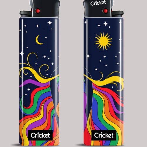 Cricket Lighter label