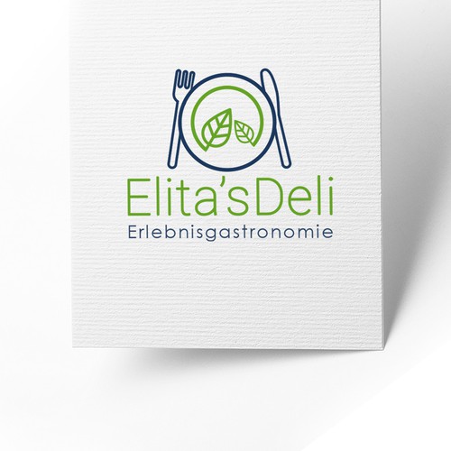 Logo concept for the healthy food restaurant.