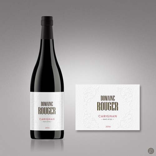 Wine label design